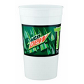 32 Oz. Offset Smooth Plastic Stadium Cup